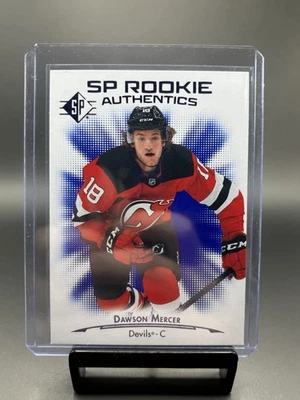 Dawson Mercer SP Blue Rookie Card 2021-2022 #106 New Jersey Devils - Image 1 of 2