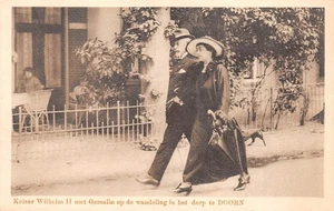 POSTCARD ROYALTY  GERMAN  KAISER WILHELM I   DOORN NETHERLANDS  ANIMATED SCENE - Picture 1 of 2