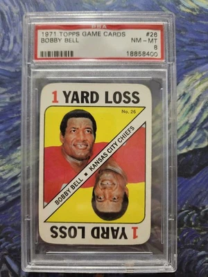 Juego Topps 1971 Bobby Bell #26 Salón de la fama PSA 8 Foto 1 de 2