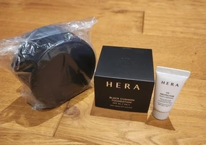 HERA Black Cushion Foundation SPF34/PA++ Duo (15g + Refill 15g) #21N1 + Mini Bag - Picture 1 of 9