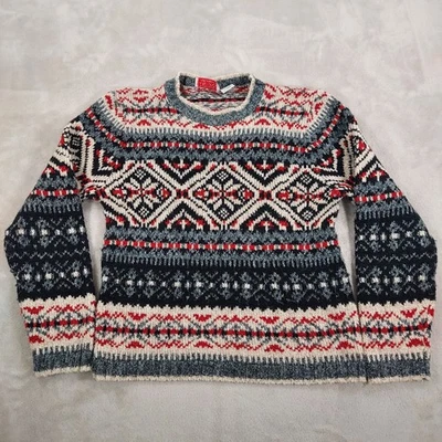 Suéter Vintage EE. UU. Mujer Pequeño Ediciones Básicas Vacaciones Geométrico Crew Años 80 90 Foto 1 de 4