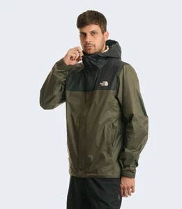 Men's THE NORTH FACE Venture 2 Dryvent Waterproof Hooded Rain Jacket Taupe Green - Picture 1 of 7