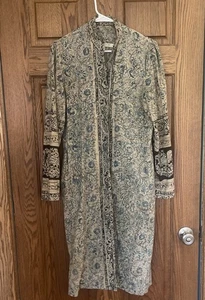 John & Mickie LA Women’s Boho Open Front Light Jacket Oversized Lagenlook 2 Med - Picture 1 of 21