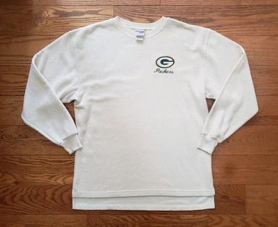 Sudadera DE COLECCIÓN Green Bay Packers Para Hombre Línea L Tiza Cuello Redondo Cosida NFL Años 90 Foto 1 de 4