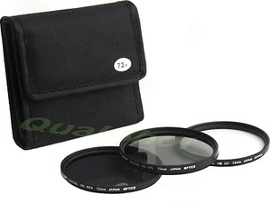 72mm Lens Filter Kit UV+CPL+ND4 NEUTRAL DENSITY & POLARIZER for Sony HVR-Z1U - Picture 1 of 1