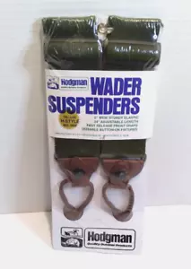 Hodgman - Wader Suspenders - # 3452 - 2" x 34" - Green, H-Style - New in Package - Picture 1 of 6