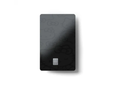 Recubrimiento de tarjeta de crédito Hello Kitty gris oscuro Foto 1 de 4