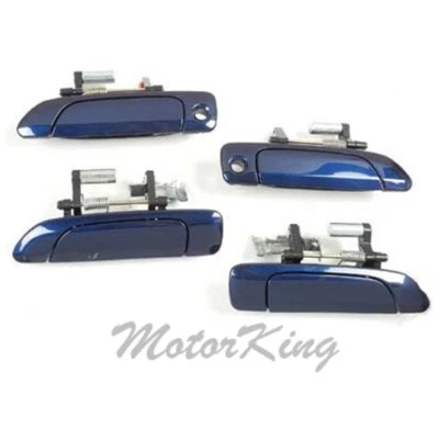 Juego completo de 4 manijas de puerta exterior para Honda Civic 2001-2005 B96P azul DS180 Foto 1 de 3