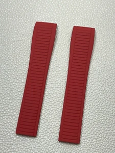 Tempomat FKM Vulcanized Red Rubber Strap for Patek Aquanaut 5167, 5164 - Picture 1 of 5