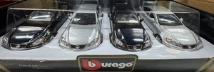 Lexus IS350 Die-Cast Model Car 1:24 Scale–4 Pcs Burago Collectible Set - Picture 1 of 20