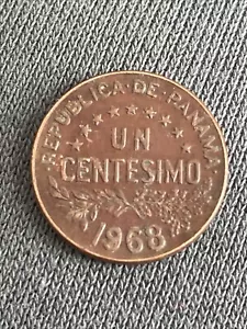 1968 - Panama- Un Centesimo - (#1) - Bronze TB383* - Picture 1 of 2