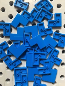 Lego Azul 1x2X2 Azulejos Esquina Plana Acabado Suave Piso Pared Nuevo 25 piezas - Imagen 1 de 2