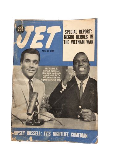 Nipsey Russell komik 19 sierpnia 1965 JET Magazine Les Crane / wojna w Wietnamie
