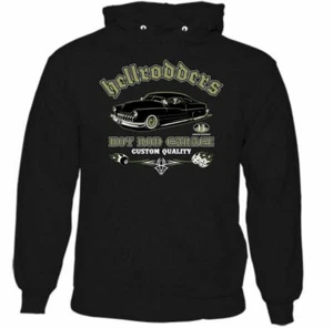 Hellrodders Hot Rod Garage Hombres Divertido Dragster Sudadera con Capucha Hotrod Car Enthusiast - Imagen 1 de 1