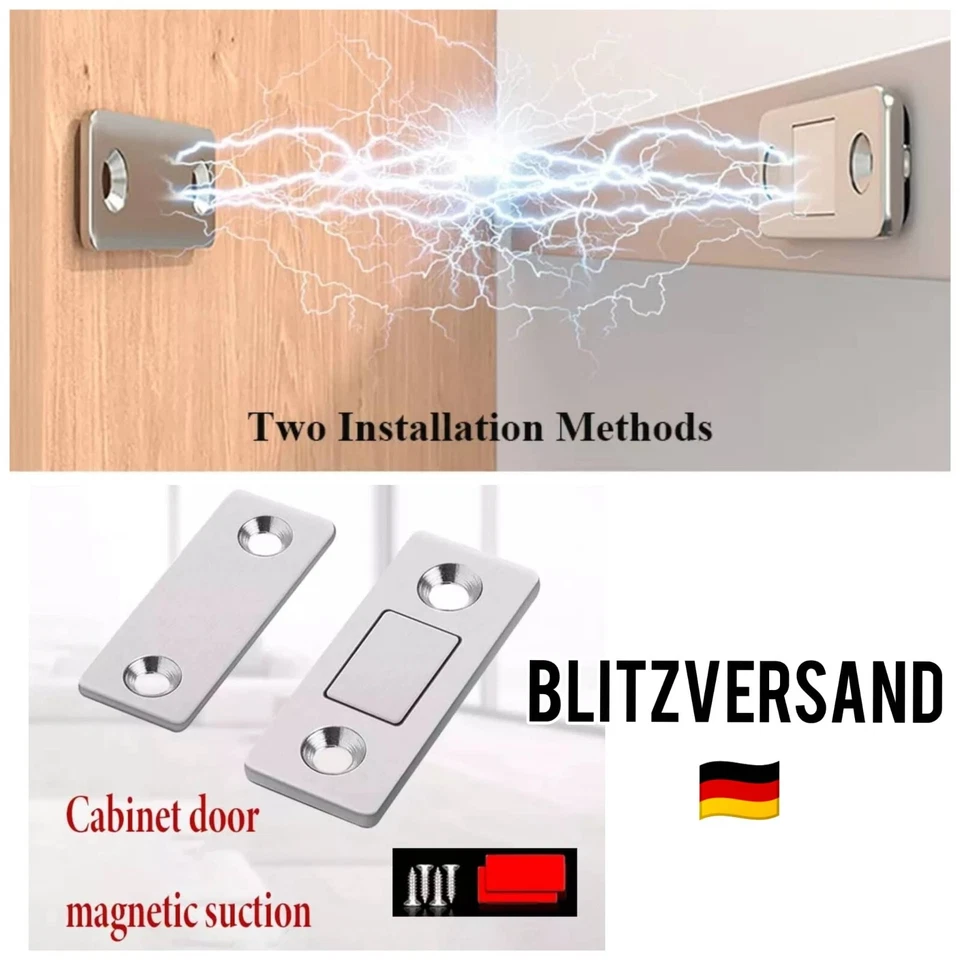 1-4 Set Extrem Stark Schrank Tür Türmagnete Magnetschnäpper Möbelmagnet Magnet - Bild 1 von 4