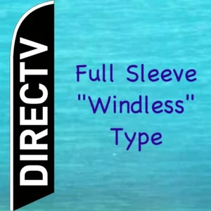DirecTV Direc TV WINDSTILLE FEDERFLAGGE groß gebogen oben Werbung Banner Schild - Bild 1 von 5
