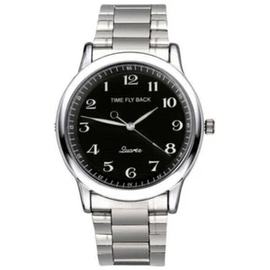 Backwards Watch: Reverse Time Movement Unique Designer Display Steel Band Watch - Picture 1 of 11
