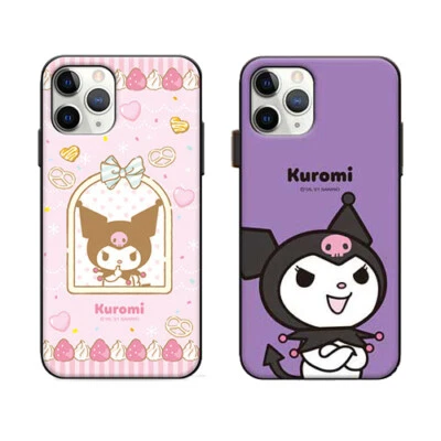 Kuromi Variety 2 Magnetic Card Case for iPhone 14 13 12 11 XS 7/8 SE Pro Max + - Image 1 of 4