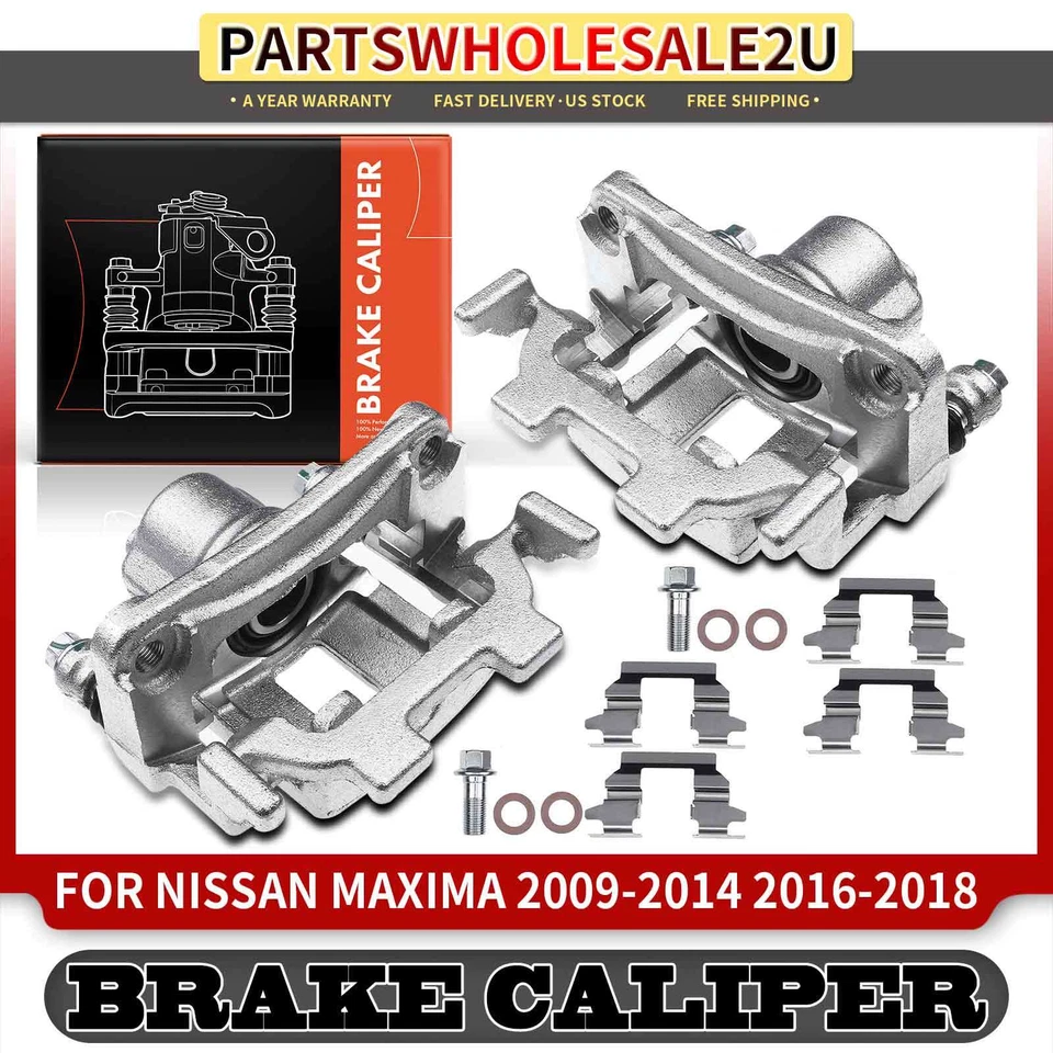 2x pinças de freio traseiras LH e RH com suporte para Nissan Maxima 2009-2014 2016-2018 - Imagem 1 de 4