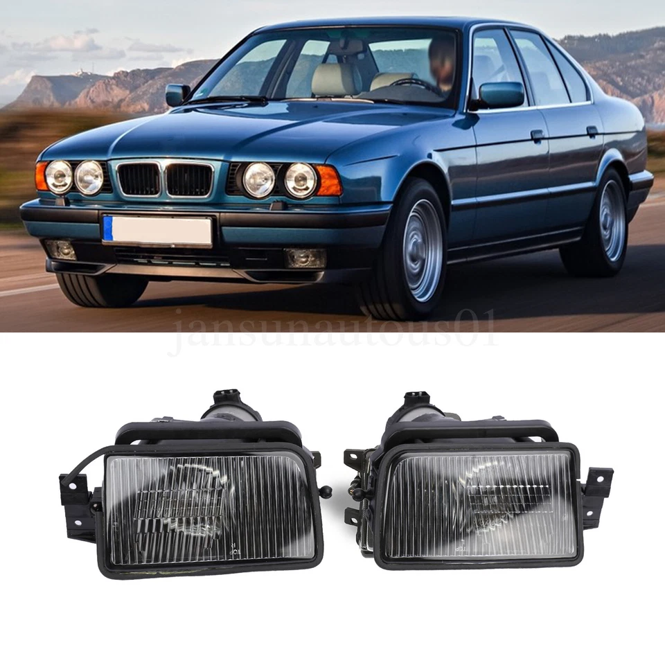 Fog Light Lamp Cover Driving Lamp Assembly For BMW E34 525i 530i 535i 540i Foto 1 de 4