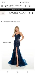 Rachel Allan Prom / ball gown No 7027 size 16 Beautiful jewelled fabulous dress - Picture 1 of 10