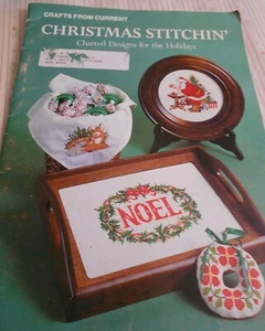 CURRENT CHRISTMAS STITCHIN' COUNTED CROSS STITCH BOOKLET 1984 Santa - Picture 1 of 1