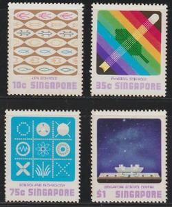 (S68)MALAYSIA SINGAPORE 1977 SCIENCE CENTRE SET 4V MNH. FACE VALUE S$2.20 - Picture 1 of 2
