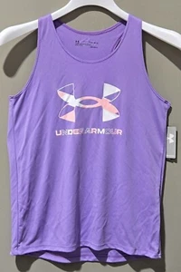 Under Armour Light Purple Loose Fit Big Logo Tank Top -- Girls' Size Large - Picture 1 of 6