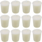 Ivory Votive Candles Bulk for Wedding Party Holiday and Home Decoration, 12 Pack