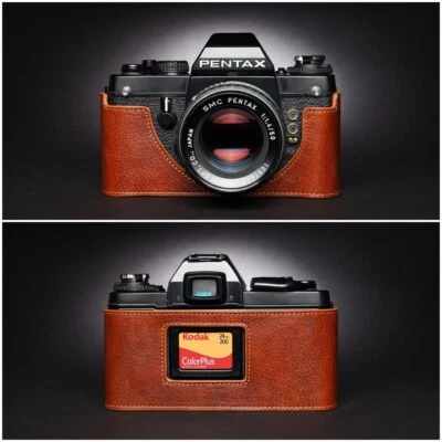Handmade Genuine Leather Half Camera Case Cover For Pentax K2 LX MX SUPER A - Image 1 of 4