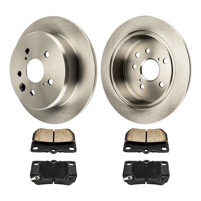 Rotores de disco traseiros + pastilhas de freio de cerâmica para 2006 2007 2008-2013 Lexus IS250 - Imagem 1 de 4