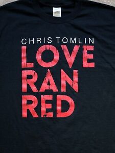 Chris Tomlin Love Ran Red 2015 Tour Shirt Size Medium