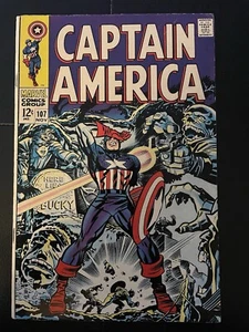 Captain America #107 Red Skull/Hitler Cover Silver Age Marvel 1968 Very Fine - Picture 1 of 4
