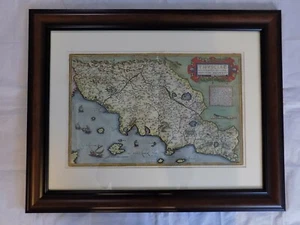 1588 ORTELIUS COLOR MAP ORIGINAL TUSCANY ITALY 1st SPANISH FLORENCE PISA ROME - Picture 1 of 12