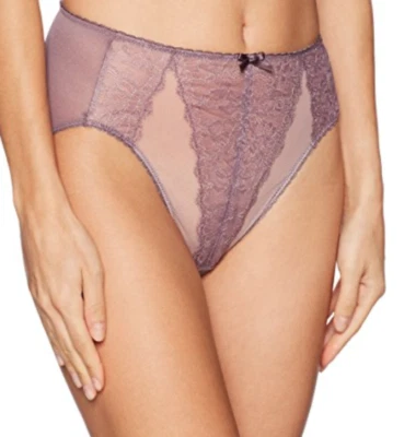  ( 2) Wacoal Retro Chic Hi-Cut Brief 内裤 841186 灰色和热粉色 5-S 码 — 第 1/4 张图片