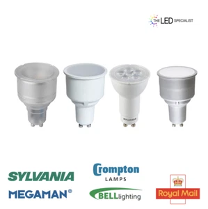 Long Neck / Barrel GU10 74 / 75 mm 3.5W - 5W Warm / Cool White Sylvania Megaman - Picture 1 of 8