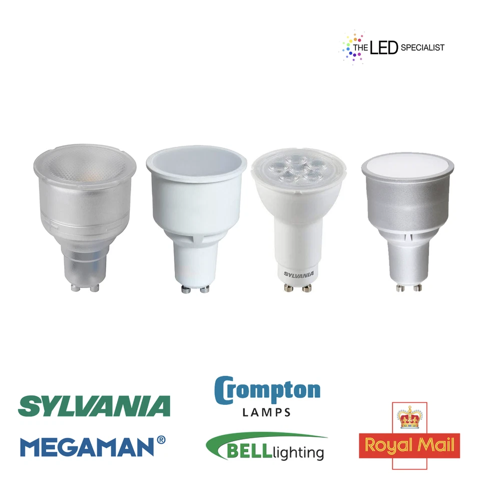 Long Neck / Barrel GU10 74 / 75 mm 3.5W - 5W Warm / Cool White Sylvania Megaman - Image 1 of 1