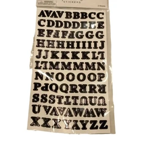 Paper Studio Black Alphabet Stickers 250522 New - Picture 1 of 4