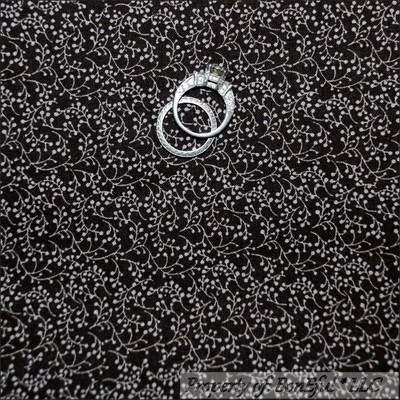 BonEful Fabric FQ Cotton Quilt Black Gray Tiny Dot Small Little Calico Flower UK - Image 1 of 4
