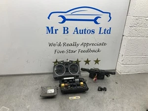 Vauxhall Zafira B 07-09 1.6 Z16XEI ECU Kit Clocks Key Barrel Stalks 4 Piece Type - Picture 1 of 5
