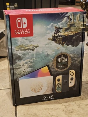 BRAND NEW: Nintendo Switch OLED Zelda: Tears Of The Kingdom Special Edition *New - Image 1 of 4