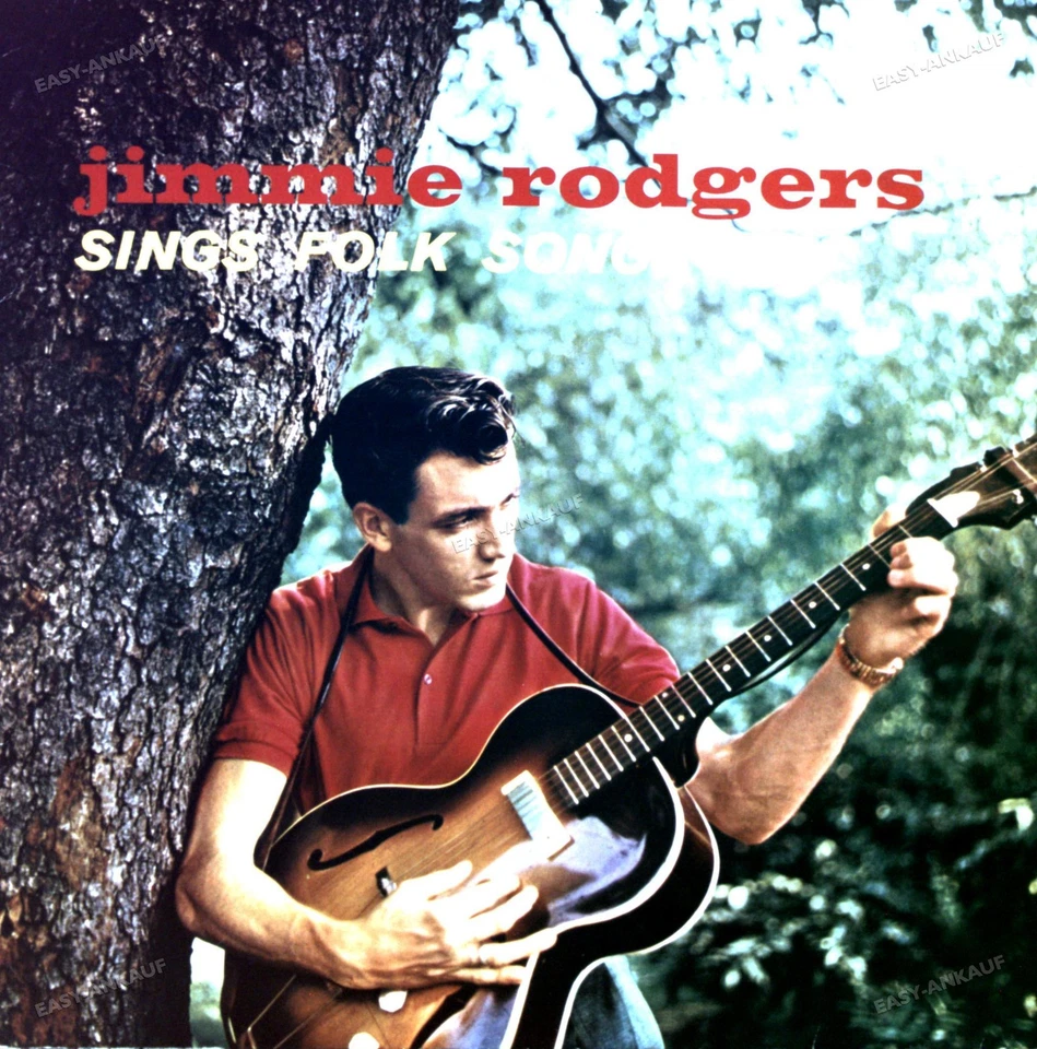 Jimmie Rodgers With Hugo Peretti And His Orchestra - Sings Folk Songs LP .* - Image 1 of 1