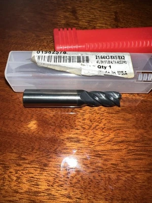 Accupro Solid Carbide flat End Mill 21/64 Diameter 4flutes Altin AlTiN — 第 1/2 张图片