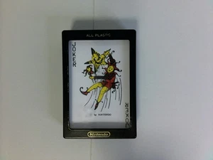 Nintendo Vollplastik Spielkarten Blau Blumenmuster mit Hülle Japan Vintage 80er - Bild 1 von 14