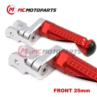 Estriberas delanteras de extensión RED MPRO 25mm para Ducati 998/S/R todo el año Foto 1 de 4