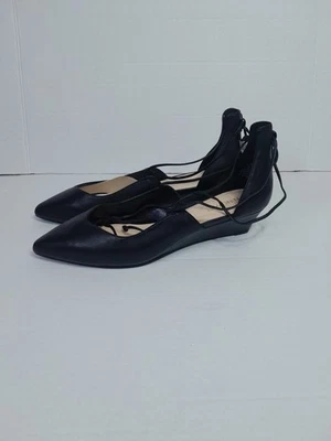 Cuña Nine West Kitten WMNS 9,5 M Tirantes Planos Eladiao Punta Criss Negra Foto 1 de 4