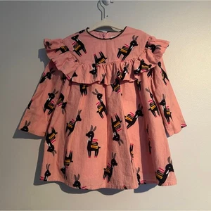 Vestido estampado llama Catimini - Rosa - Niña pequeña talla 2 (86) - Imagen 1 de 8