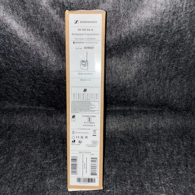 Sennheiser SK 100 G4-A Wireless Bodypack Transmitter - Black - Image 1 of 4