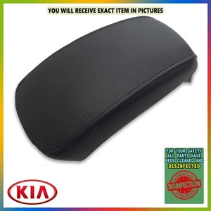KIA SPORTAGE 05-10 CENTER CONSOLE LID BLACK ARMREST STORAGE TOP ARM REST - Picture 1 of 6
