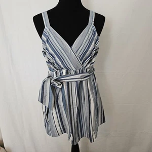 New with Tags Motherhood Maternity Striped V-Neck Strappy Tank Top Cotton Medium - Picture 1 of 6